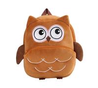 FytStycale Sac à Dos Enfant, Mini Cartable, Grande Capacité, Portefeuille à Motifs de Dessins Animés, Léger, élégant, Réaliste, en Peluche, Idéal pour Les, Hibou