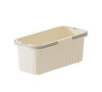 FytStycale Seau de nettoyage, bac à laver la voiture, panier à linge, conteneur de rangement pour le camping et le jardinage, Gris Beige, L