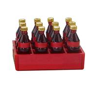 FytStycale Simulation 1:12 Maison de Poupée Miniature Coca avec Modèle de Base 2ème 1/6 Accessoires de Décor de Scène de Vie pour Maison de Poupée, Bouchon doré