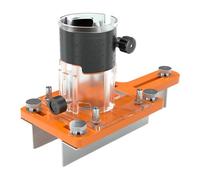 FytStycale Socle pour Défonceuse à Bois, Plaque D'insertion pour Table de Défonceuse, Pièce de Rechange Portable, Porte-rainure Réglable pour Chanfreiner Les, avec Limite et Couverture