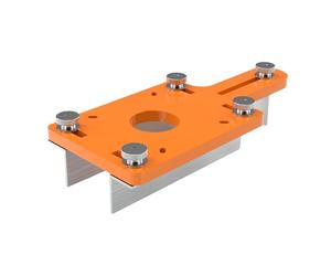 FytStycale Socle pour Défonceuse à Bois, Plaque D'insertion pour Table de Défonceuse, Pièce de Rechange Portable, Porte-rainure Réglable pour Chanfreiner Les, avec Limite