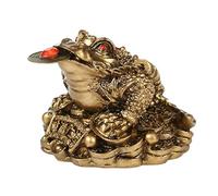 FytStycale Statue de Crapaud Feng Shui à Trois Pattes, Idéale comme Cadeau D'ouverture de Magasin, de Pendaison de Crémaillère Ou pour Décorer