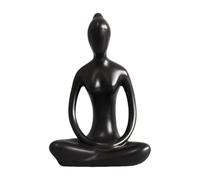 FytStycale Statue En Céramique Représentant Une Statuette de Méditation, Une Sculpture D'art Moderne, Un Souvenir Précieux pour La Maison, Le Bureau Ou La Sa, Grâce