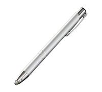 FytStycale Stylo à Bille Rétractable, Pointe de 1 Mm, pour écrire, Cadeau, avec Lampe LED Intégrée, Idéal pour Prendre des Notes en Réunion, Argent