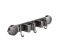 FytStycale Support Balai Organisateur Balai Porte Balai Support Mural Aluminium Caoutchouc Résistant à l'eau Installation Facile Adapté pour Buanderie Cuisine GA, 33.7 Cm X 5.5 Cm X