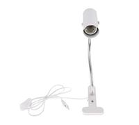 FytStycale Support Lampe Reptile Porte-Ampoule Céramique Porte-Ampoule Chauffage Clip Lampe Support Ampoule UVB Fonction Compatible avec Ampoules Inférieures à 3, Blanc
