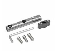 FytStycale Support Multifonction pour Two-Wheeler Antirouille Rallonge de Rétroviseur pour Résistant à la Rouille Barre D'extension de Guidon , Or Titane