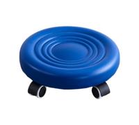 FytStycale Tabourets à Pas de Tabouret Bas Roulant pivotant avec siège à Rouleau à roulettes pivotant pour la manucure, Bleu