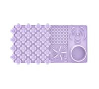 FytStycale Tapis d'alimentation Lente et de Léchage pour Développer Les Capacités de Recherche de Nourriture des Chiens, Tapis de Reniflement Antidérapant Po, Violet