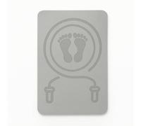 FytStycale Tapis de Saut à la Corde Tapis d'Entraînement Tapis de Sol Tapis de Fitness Antidérapant en TPE Densifié Amorti des Impacts Surface Douce Silence, Gris, 2.0 40 60cm