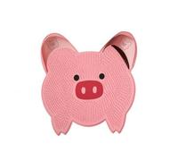 FytStycale Tapis Lave-Pieds Relaxant Tapis Bain avec Picots, Rose