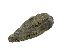 FytStycale Tête D'alligator Flottante, Tête de Crocodile Flottante, Accessoire de Piscine, Décoration Anti-Canards, Fausse Tête Décorative pour Piscine à REM
