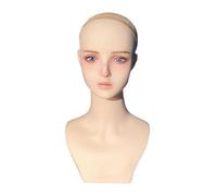 FytStycale Tête de Mannequin Féminine avec Tête D'entraînement Des épaules, Présentoir Multifonctionnel, Présentoir à Perruques, Cosmétiques, pour La Product