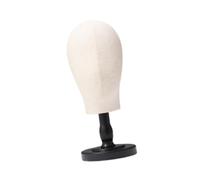 FytStycale Tête de Mannequin, Tête à Perruque, Tête Polyvalente avec Socle, Présentoir à Chapeaux, Bandeau, Coiffe, Perruque, Noir Court