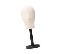 FytStycale Tête de Mannequin, Tête à Perruque, Tête Polyvalente avec Socle, Présentoir à Chapeaux, Bandeau, Coiffe, Perruque, Noir Médium