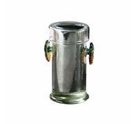 FytStycale Théière d'Infusion en Verre Borosilicaté, Feuille Colorée Poignée/Inox Filtre, Théière À Feuilles Colorées 190ML Filtre En Acier Inoxydable, Multicolore
