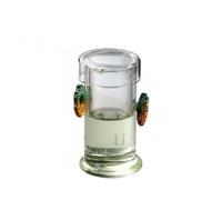 FytStycale Théière d'Infusion en Verre Borosilicaté, Feuille Colorée Poignée/Transparent Filtre En Verre, Théière À Feuilles Colorées 190ML Filtre En Verre, Multicolore