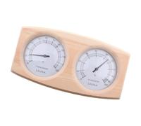FytStycale Thermomètre-hygromètre 2 En 1 pour Sauna, 23,4 X 13 X 3 Cm, Accessoire Traditionnel pour Hammams, 10-120 °C, Double Cadran