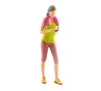 FytStycale Trains, Architecture, Figurines Peintes à La Main à L'échelle 1:64, Mode, Femme, Jeune Fille, Statues, Maquettes de Personnages Min, Téléphone Portable de Jeu Vert