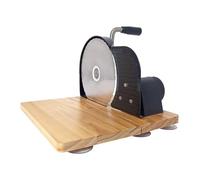 FytStycale Trancheuse à Guide de Découpe Trancheuse Alimentaire Coupe-fromage Machine à Découper avec Base à Ventouse Adapté pour La Maison et La Boulanger, Noir