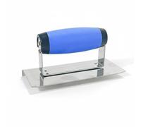 FytStycale Truelle avec Partie Métallique en Acier Inoxydable Platoir Plâtrier Robuste Outillage pour Rénovation, 152-75-83mm, Curved