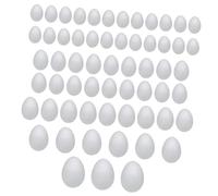 FytStycale Œufs de Pâques En Mousse à Décorer Soi-même : Décorations Polyvalentes à Peindre Soi-même pour Garnir Les Paniers de Noël, Projets Artistiques pour En, 60 Pièces Assorties