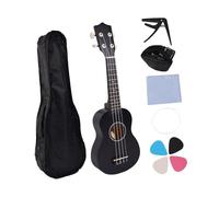 FytStycale Ukulélé Enfant 4 Cordes, Mini Ukulélé/guitare Portable, Jouet éducatif Précoce, 53 Cm (21 Pouces), Instrument de Musique Idéal Comme Cadeau pour Les E, Noir