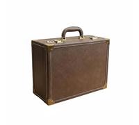 FytStycale Valise de Coiffeur Angles Renforcés Mallette à Serrure à Code Construction Solide Boîte à Ciseaux de Coiffure pour Coiffeurs, Array, Marron, Grand