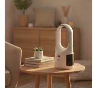 FytStycale Ventilateur sans Pale Morne Ventilateur Colonne Table Facile à Nettoyer pour Professionnels, Bureau, Chambre, Blanc, 35 15CM