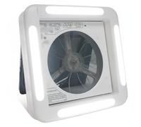 FytStycale Ventilateur Toit Carré Éclairage Intégré Lanterneau LED Commande Bouton Lanterneau Ventilé