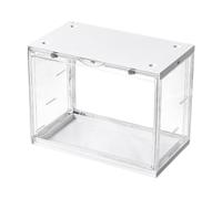 FytStycale Vitrine Figures Boîte Présentoir Poupées Organisateur Acrylique avec Activation Vocale Lumière Porte Transparente Protection Contre La Poussière Adapt