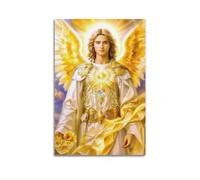 FYUER Poster vintage ange lumineux décoratif sur toile 30 x 45 cm