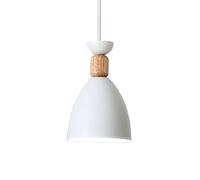 FYWRLQG Luminaire Suspendu Industriel Créatif Luminaires Suspendus D'éclairage Intérieur Danois Lampe Macaron Fer avec Bois Lampe Suspension Réglable Européenne L'étude D'entrepôt Bar D'hôtel Cuisine