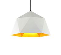 FYWRLQG Suspension Polygone en Fer Forgé Lampe À Suspension Métal Mode Danoise Luminaire Lustre Matériel Industriel Créatif Lampes Suspension Tête Unique Rhombus pour Îlot Cuisine,Évier,Salle Manger
