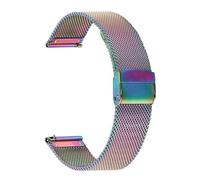 FYXT Bracelet De Montre En Acier Inoxydable Milanais Compatible Avec Garmin Vivomove HR 3 3S / Vivoactive 4 4S 3 / Venu 2 2S Sq/Bracelet De Montre De Style Luxe(Colorful,Vivoactive 4)