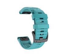 FYXT Sangle de bande Compatible avec Garmin Fenix 6 6x Pro Fenix 5 5x Plus Compatible rapide avec une bande de montre 22mm 26mm(Blue green,22mm for Fenix6 5)