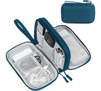 FYY câble Sac de Rangement, Accessoires Organisateur de Voyage e - câble e - Sac, Chargeur, Adaptateur, USB, Disque Dur, 19x11x5.5cm, S-Vert foncé