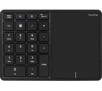 FZ-BT14 Clavier numérique sans fil 2,4G+Bluetooth double mode Clavier de comptabilité financière à 22 touches avec touchpad, fin et portable, noir