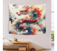 FZALUECVA Le Le dragon 3D Effet Tapisserie Art Mural Tapisserie Murales Tapisserie Murale Tissu Pour La Décoration De Chambre À Coucher, Décorations Murales, Art Mural, Nappes Tapisserie 150cmx200cm