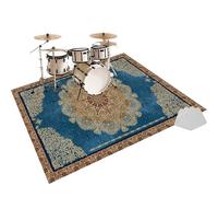 Fzamudng Tapis de Batterie Acoustique Tapis de Tambour, Tapis Professionnel de Jazz, Tapis Batterie électronique, Tapis Batterie pour Grosse Caisse Claire et Autres Instruments de Musique 100 x 80 cm