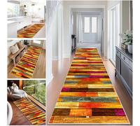 Fzamudng Tapis de Couloir antidérapant Tapis Cuisine Devant Evier Lavable 100 x 350 cm Tapis de Passage Long Tapis Paillasson Absorbant pour Salon Chambre Buanderie Tapis de Entree Interieur Long