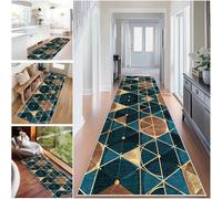 Fzamudng Tapis de Couloir antidérapant Tapis Cuisine Devant Evier Lavable 40 x 230 cm Tapis de Passage Long Tapis Paillasson Absorbant pour Salon Chambre Buanderie Tapis de Entree Interieur Long