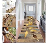 Fzamudng Tapis de Couloir antidérapant Tapis Cuisine Devant Evier Lavable 65 x 160 cm Tapis de Passage Long Tapis Paillasson Absorbant pour Salon Chambre Buanderie Tapis de Entree Interieur Long