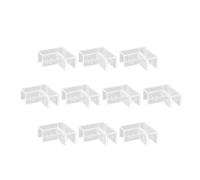 Fzaqwen 10 Pièces Protecteurs Aquarium Garde Angles Silicone Tampon PVC Souple Sécurité Enfants Adultes Application Rapide Adapté Familles Lieux, 10mm