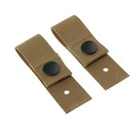 Fzaqwen 2 Pièces Sangles de Fixation de Lunettes Casque Bande Nylon Élastique Attache Universelle Fonction de Sécurisation Convient Aux Casques Tactiques Acti, Marron, 14,5 cm
