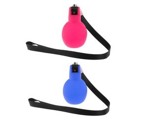 Fzaqwen 2 Pièces Sifflet Main Sifflet Pratique Sifflet Extérieur Sifflet Portable PVC Durabilité Exceptionnelle pour Animaux Éco, Rose Rouge Bleu Royal