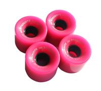 Fzaqwen 4 Pièces Roues de Skateboard Roues Street Roulettes Planche à Roulette Accessoires Polyuréthane 78A Confort Traction Installation Simple Adaptées au, Rose