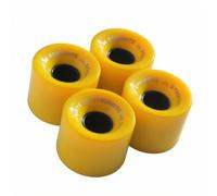 Fzaqwen 4 Pièces Roues de Skateboard Roues Street Roulettes Planche à Roulette Accessoires Polyuréthane 78A Confort Traction Installation Simple Adaptées au, Jaune