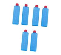 Fzaqwen 6 Pièces Bloc de Glace Réutilisable Compact Pack Rectangulaire Refroidissant Efficace Brique Ice PETG Portable Adapté pour Camping BBQ