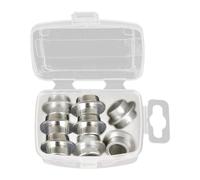 Fzaqwen 8 Pièces Entretoises Roulement Patinage Espaceurs Axe Inline Skate 8mm Entretoise Bague Aluminium Résistante Accessoires Remplacement pour Skateboard, Argent